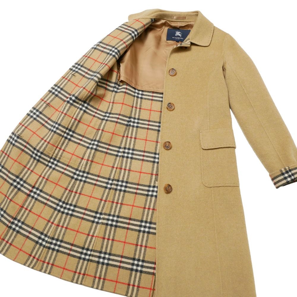 □美品□BURBERRY バーバリー ステンカラーコート サイズ38 カシミヤ混