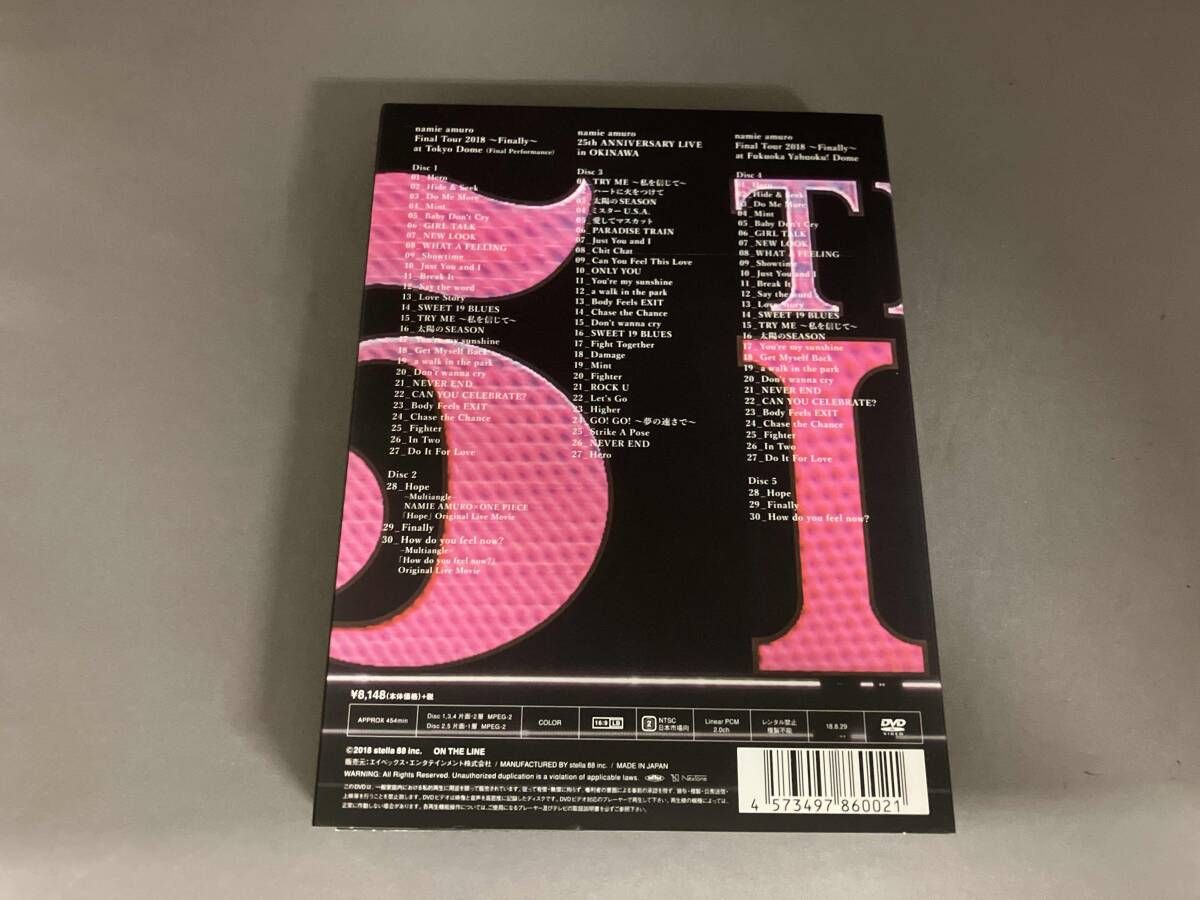 付属品欠品 DVD namie amuro Final Tour 2018 ~Finally~(東京ドｰム最終