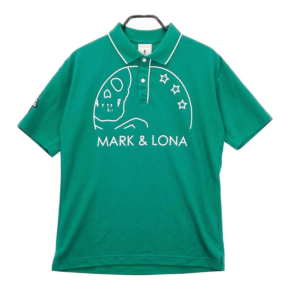 サイズ：46 MARK&LONA マークアンドロナ 2023年モデル 半袖ポロシャツ グリーン系 [240101209940]# ゴルフウェア メンズ ストスト