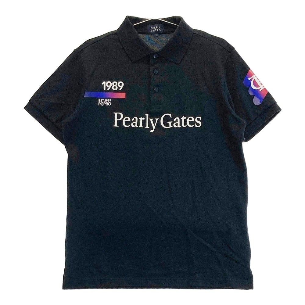サイズ：5 PEARLY GATES パーリーゲイツ 2024年モデル 半袖ポロシャツ ブラック系 [240101288616]# ゴルフウェア メンズ ストスト