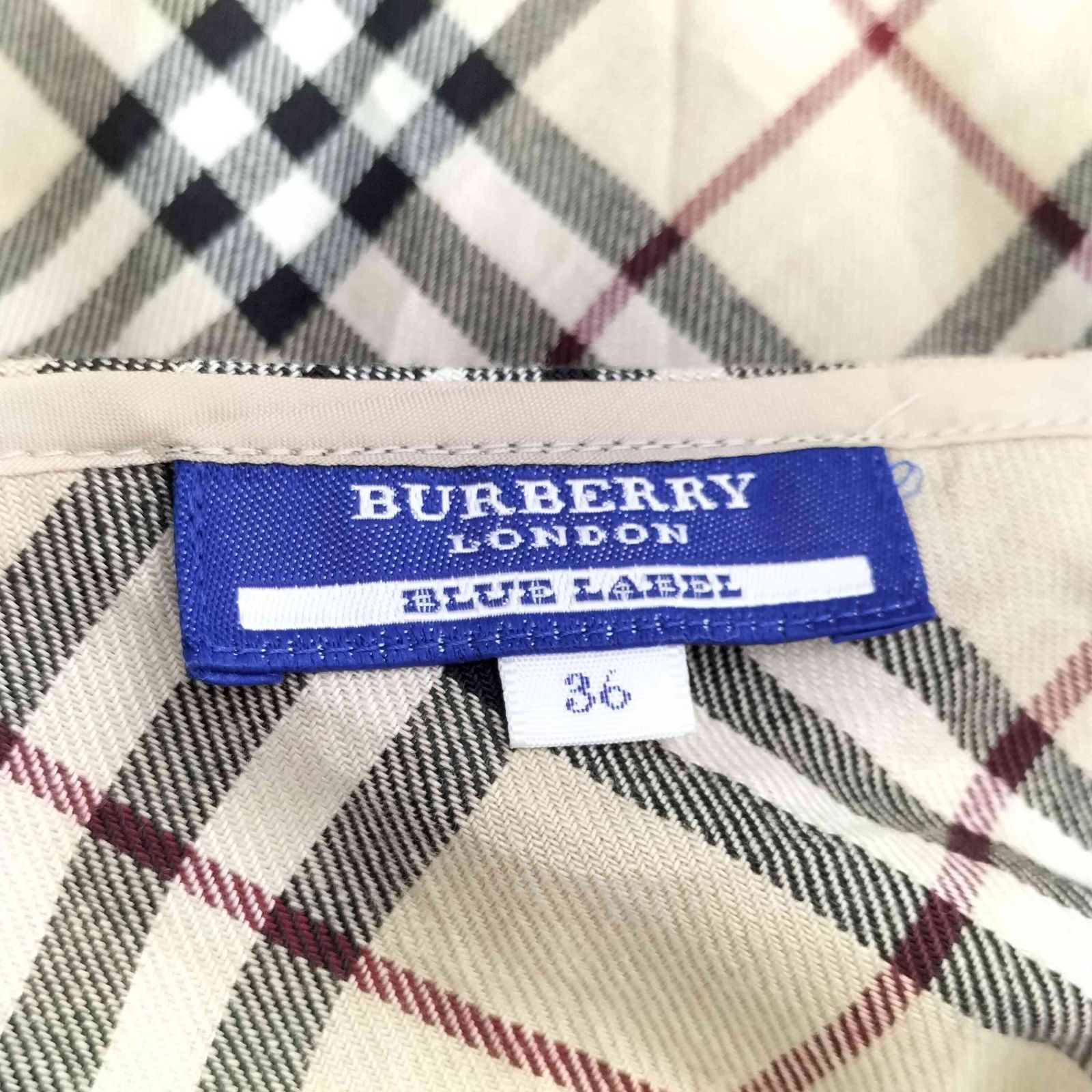 バーバリーロンドン BURBERRY LONDON ノバチェック柄 巻きスカート