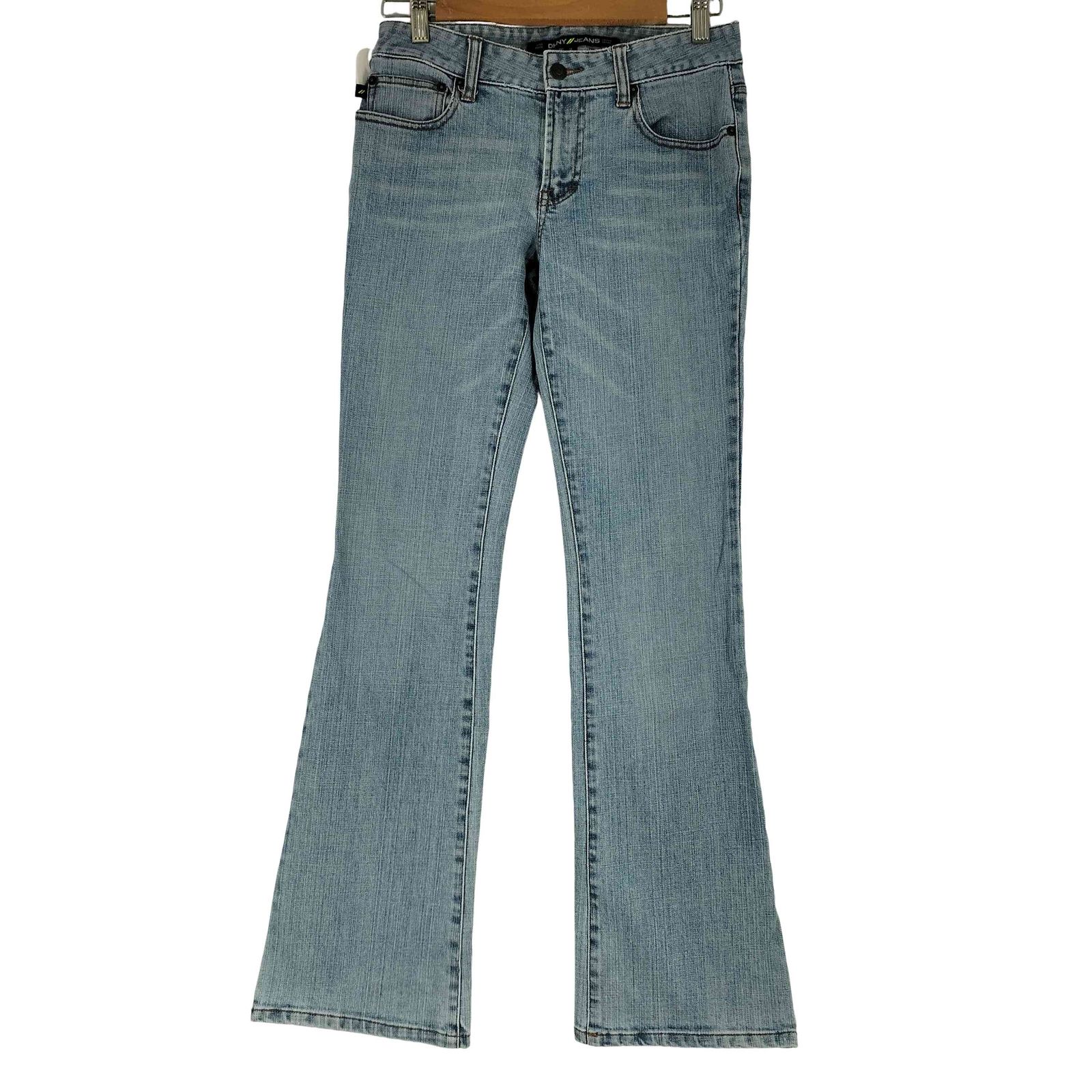 DKNY JEANS ブラックフレアパンツ フレア ジーンズ ミドルウエスト 