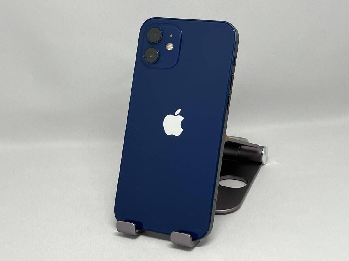 iPhone 12 64GB ブルー docomo SIMロックなし - メルカリ