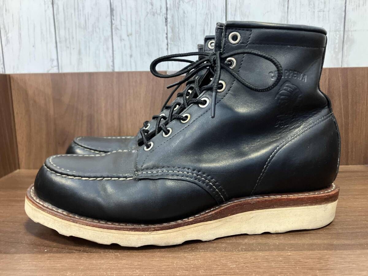 CHIPPEWA チペワ ワークブーツ ブラック 25061 モックトゥ USA製 7 1/2EE
