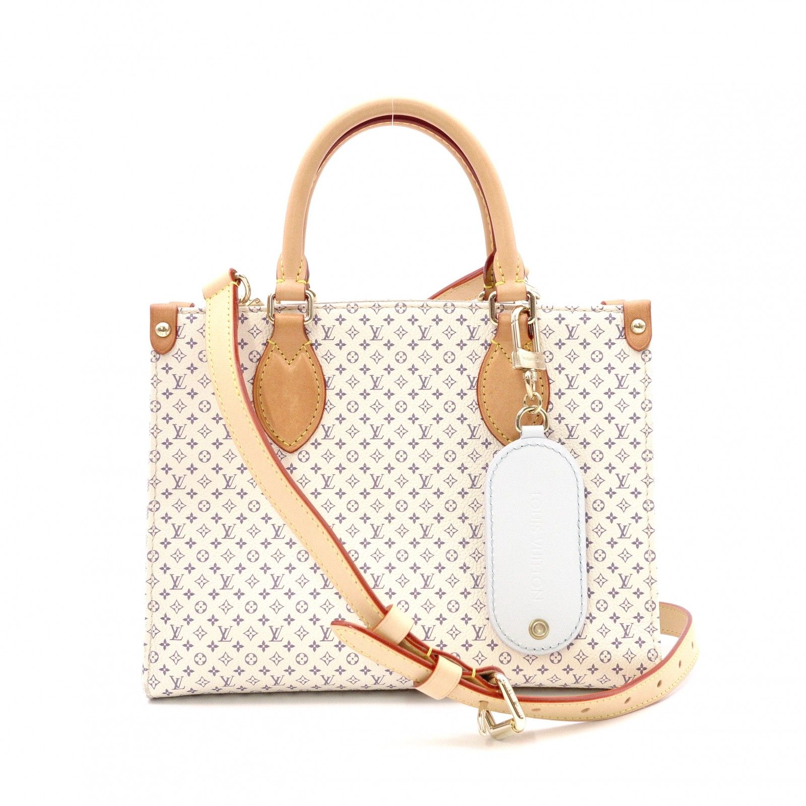 LOUIS VUITTON ルイヴィトン OTG PM オンザゴー ハンドバッグ レザー ホワイト系 2way クロスボディ