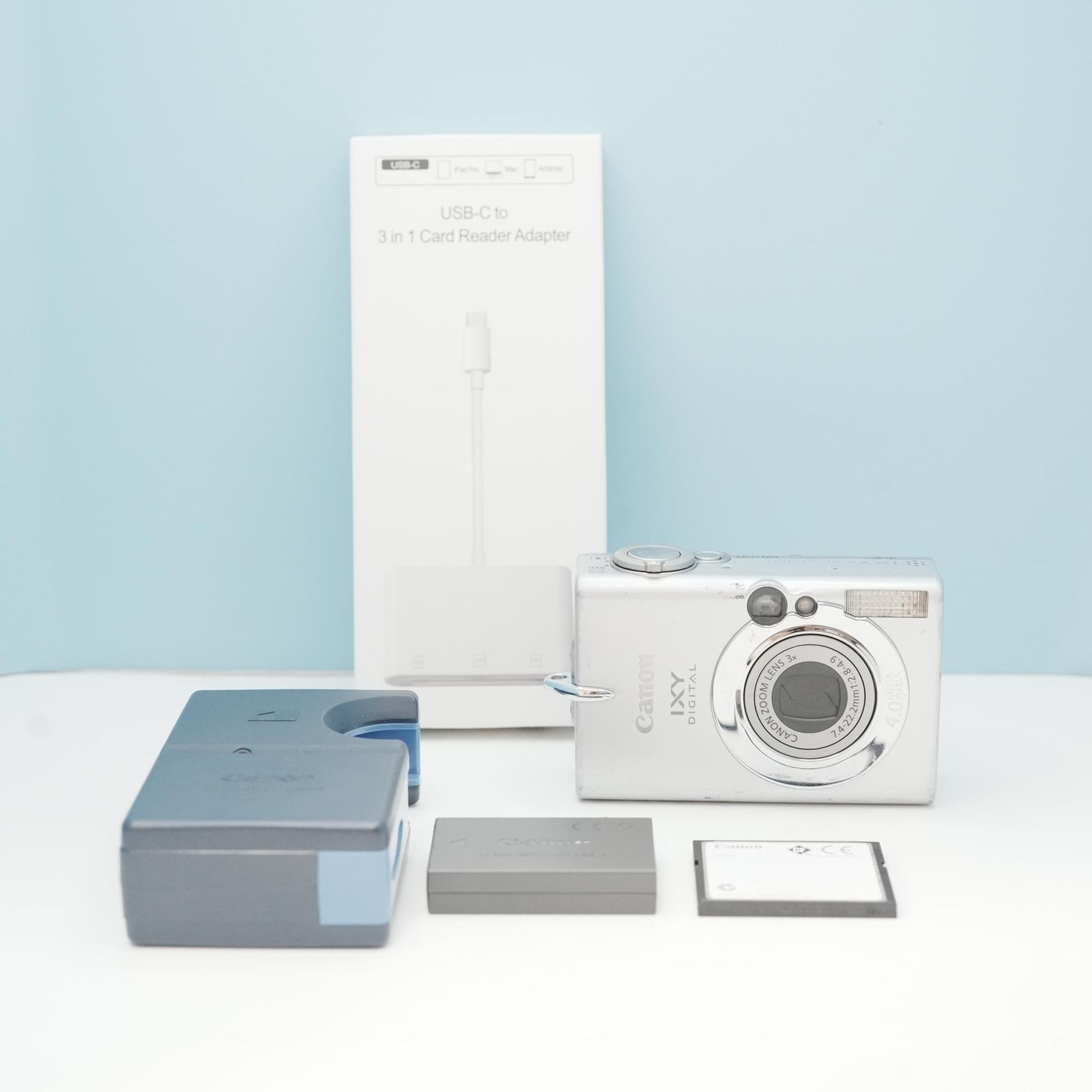 Canon IXY DIGITAL 400 デジカメ スマホ転送OK フルセット a6871