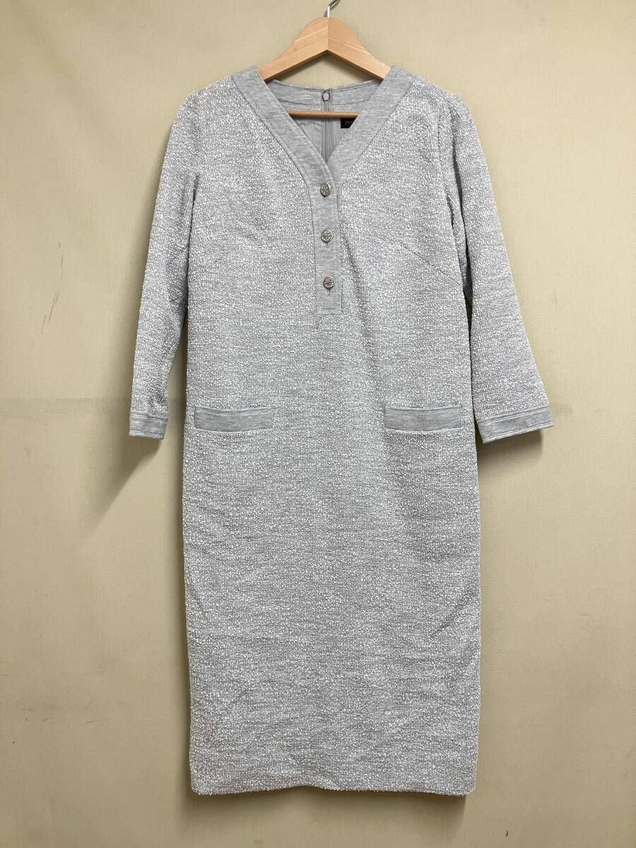 yoshie inada 長袖ワンピース B0394JAA307 グレー サイズ:9