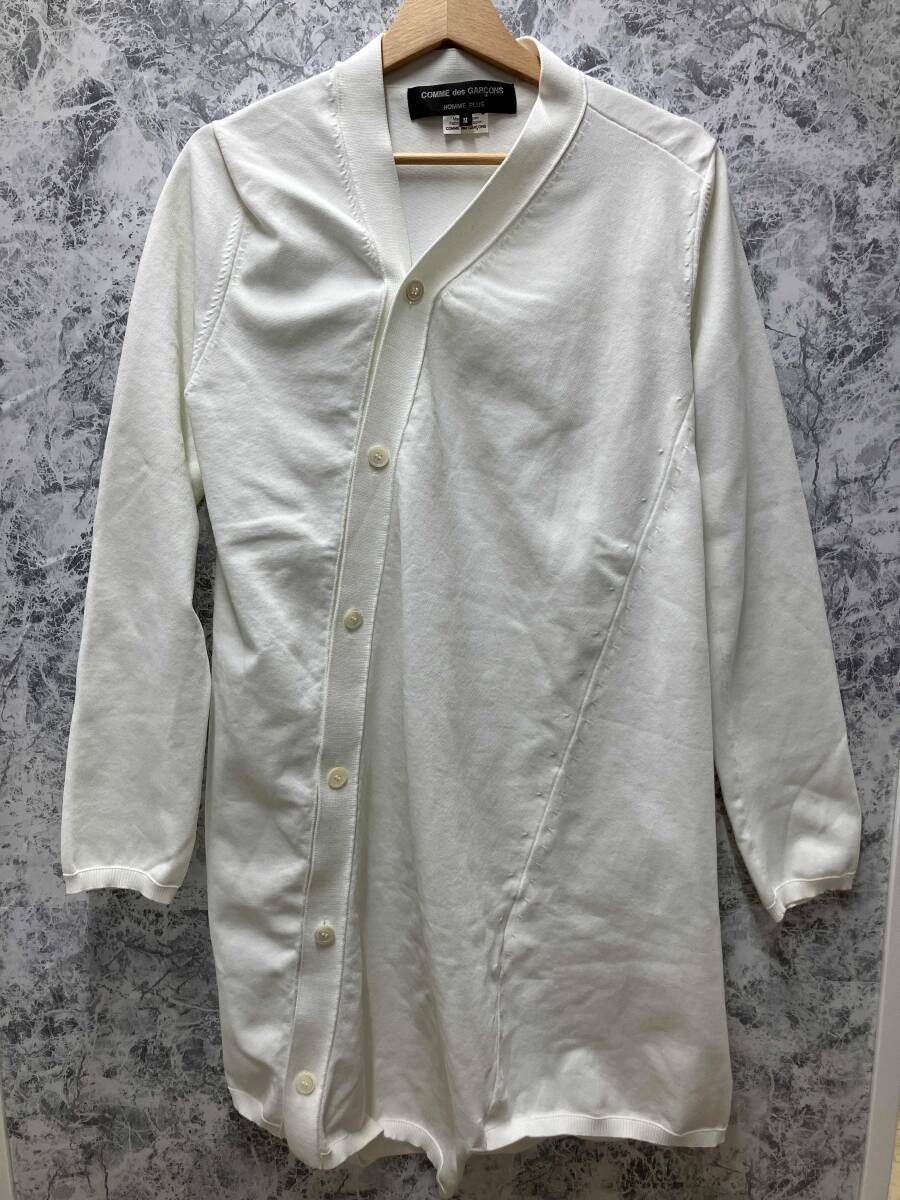 COMME des GARCONS HOMME PLUS / コムデ ギャルソン オムプリュス カーディガン ホワイト サイズM PB-NO27 12,143円