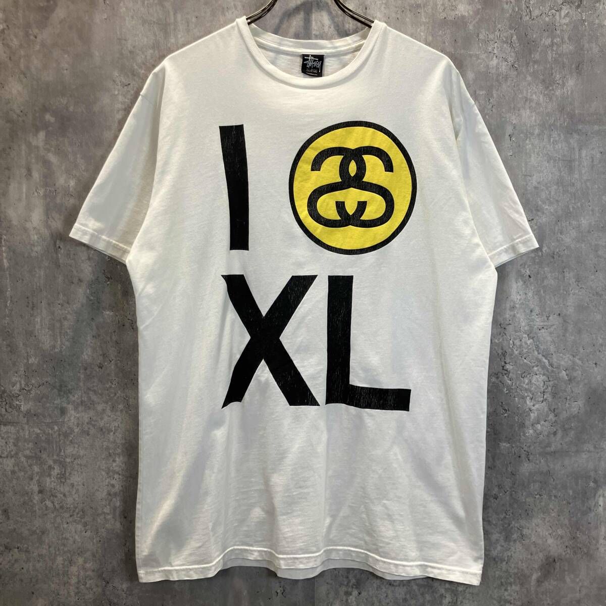 STUSSY 半袖Tシャツ I SS XL size XL ホワイト ステューシー