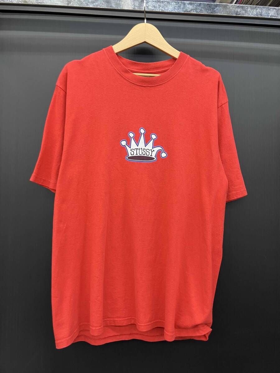 STUSSY ステューシー 25SS KING CROWN TEE Lサイズ レッド