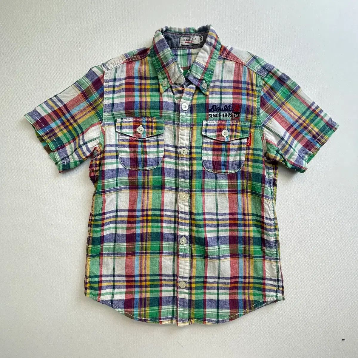 (m253)ミッキーハウス シャツ(8-9Y)