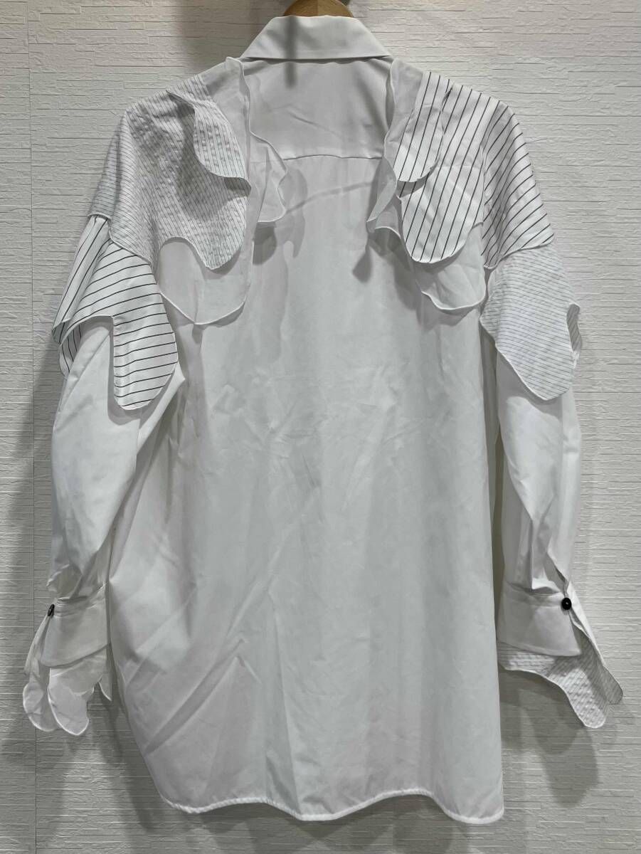 ENFOLD エンフォルド Mix Fabric Wave Shirt 300HS430-1450 - メルカリ