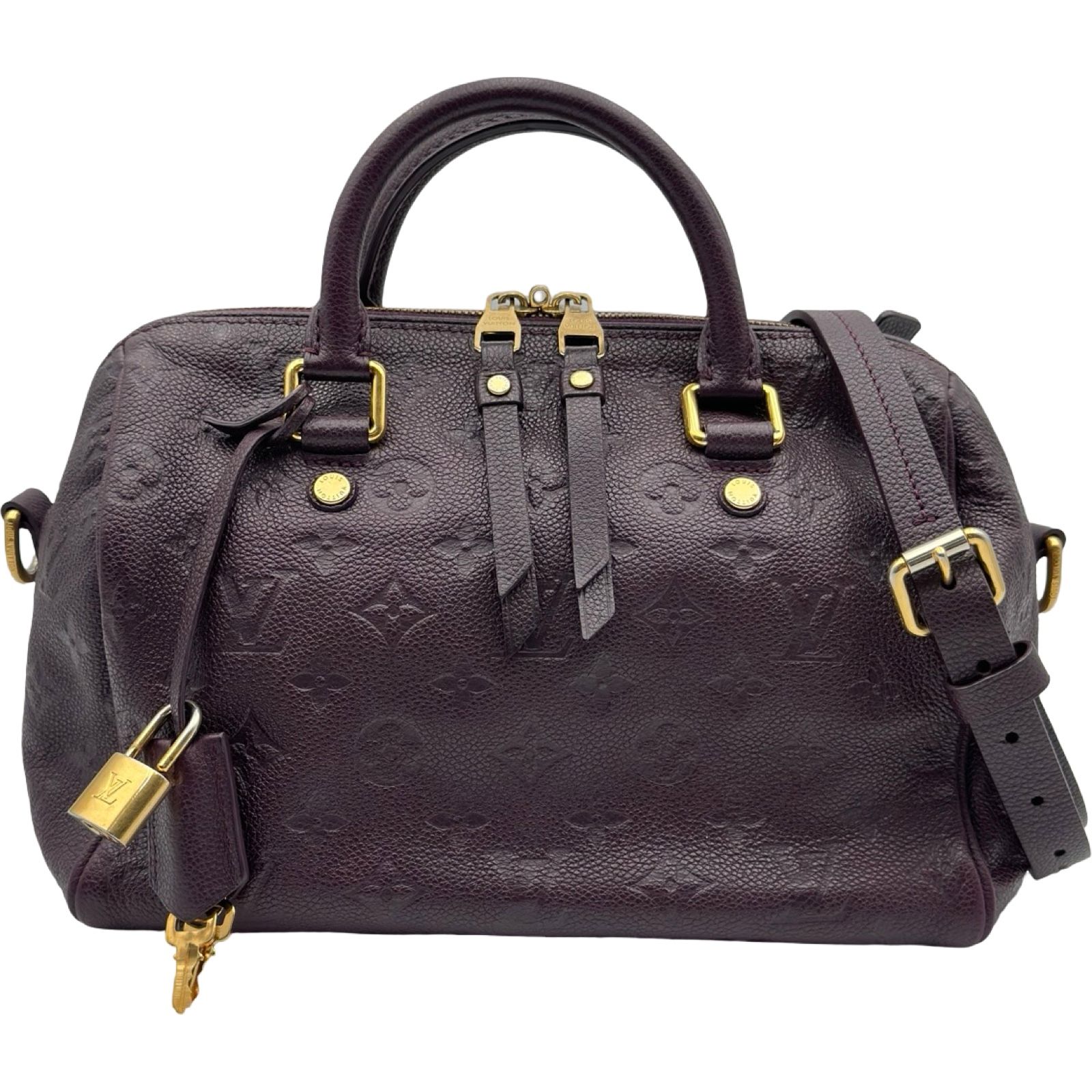ルイ・ヴィトン LOUIS VUITTON スピーディ・バンドリエール25 M40765 オーブ モノグラム・アンプラント レディース ハンドバッグ