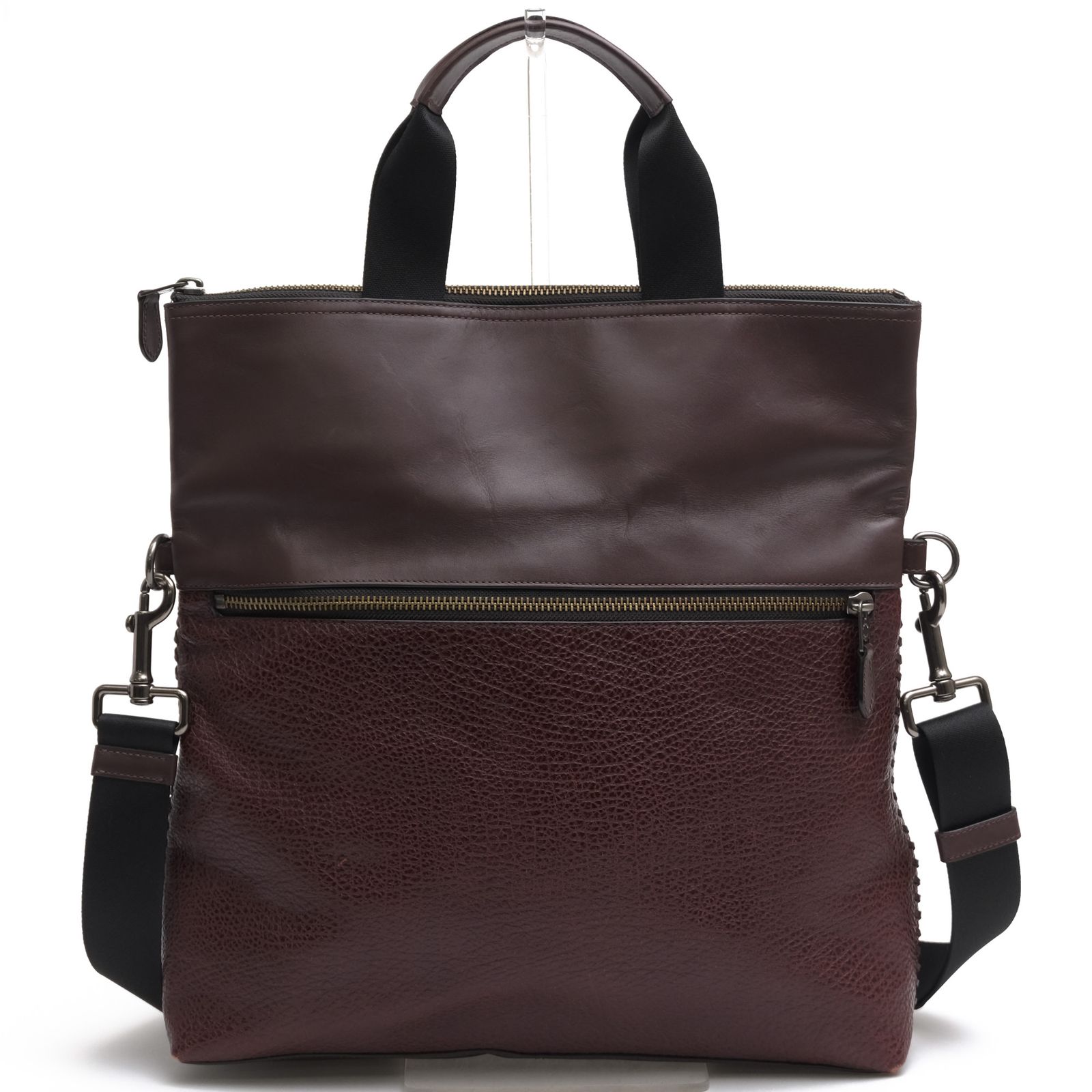 コーチ／COACH バッグ トートバッグ 鞄 ハンドバッグ メンズ 男性 男性用 レザー 革 本革 F11241 Charles Foldover Tote With Baseball Stitch チャールズ フォールドオーバー ベースボール ステッチ 2