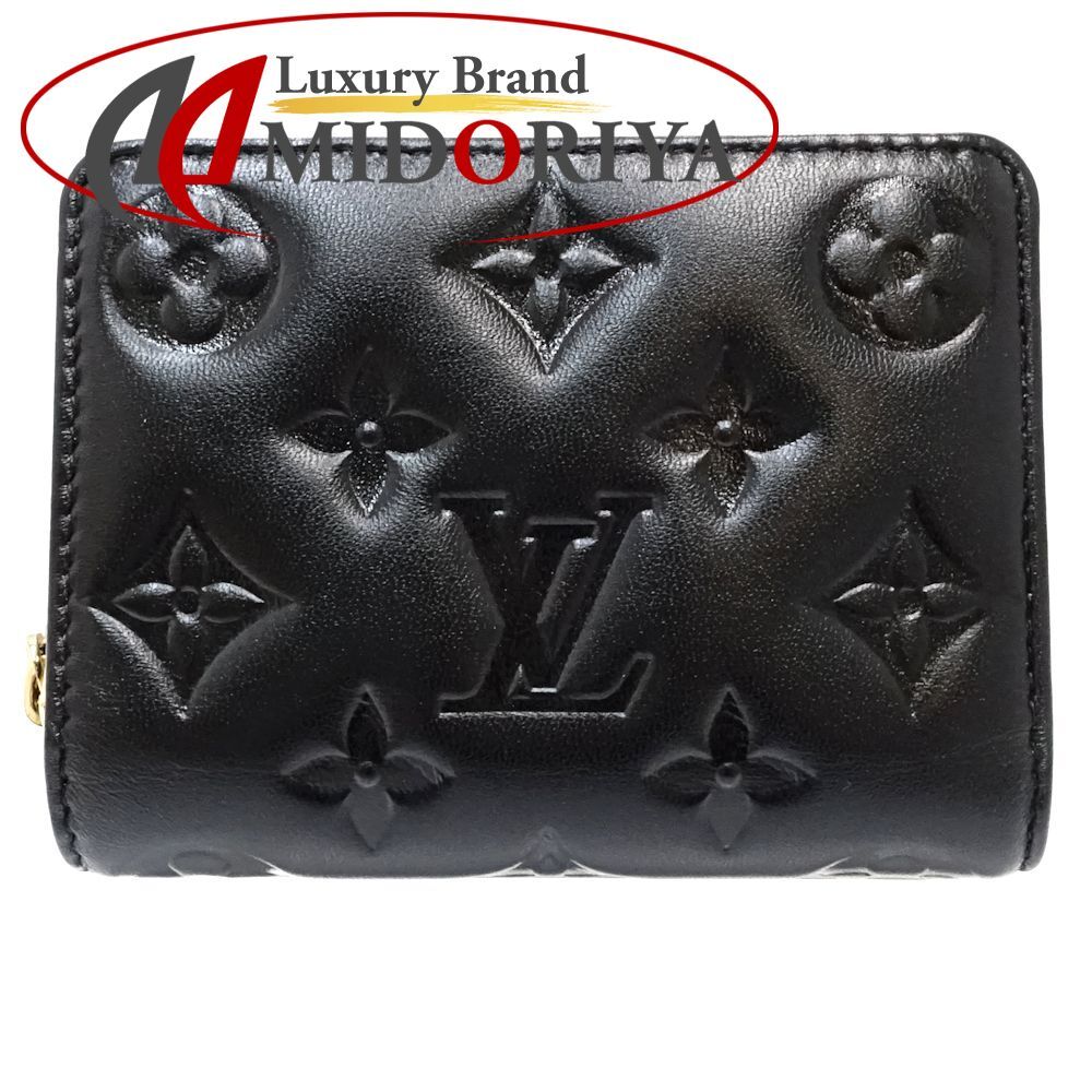 【中古】LOUIS VUITTON ルイヴィトン 二つ折り財布 M81599 ポルトフォイユ ルー モノグラム ブラック レディース /182103