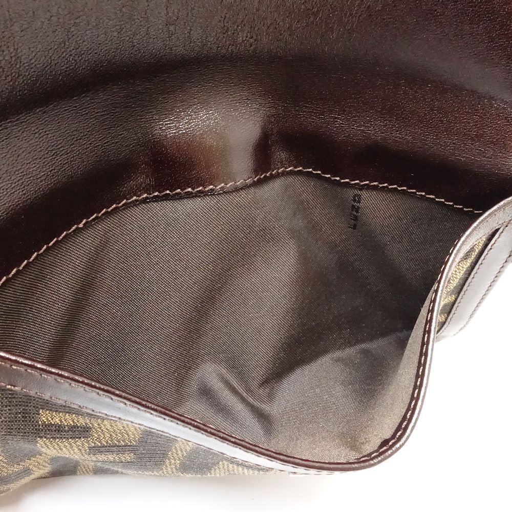 中古】FENDI フェンディ 長財布 ズッカ柄 Wフラップ ロングウォレット