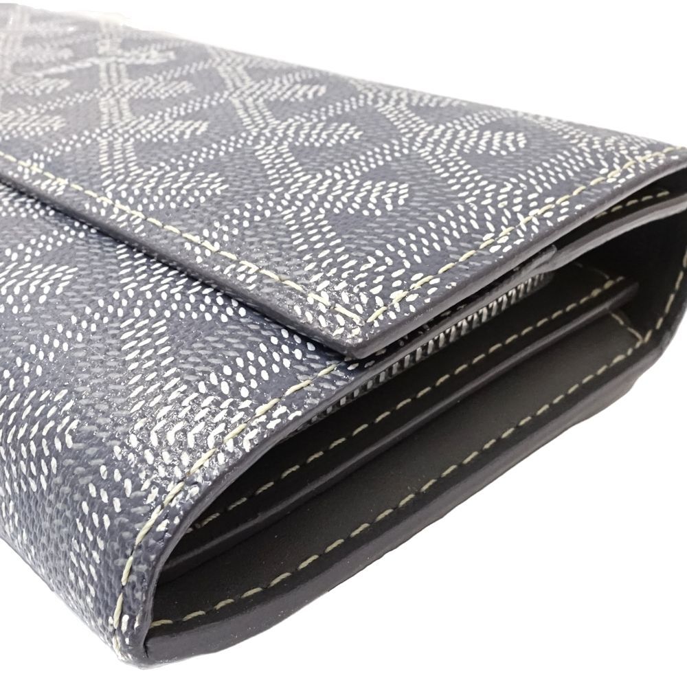 中古】GOYARD ゴヤール 長財布 フレップウォレット レザー グレー
