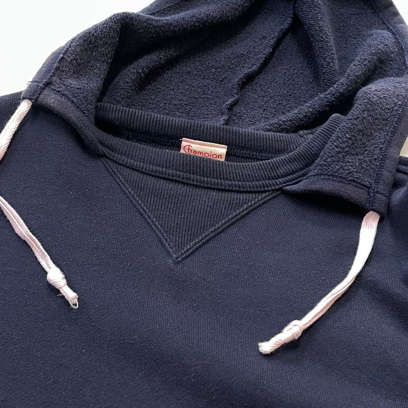 現状渡し品】 CHAMPION チャンピオン 後付けパーカー ランタグ復刻