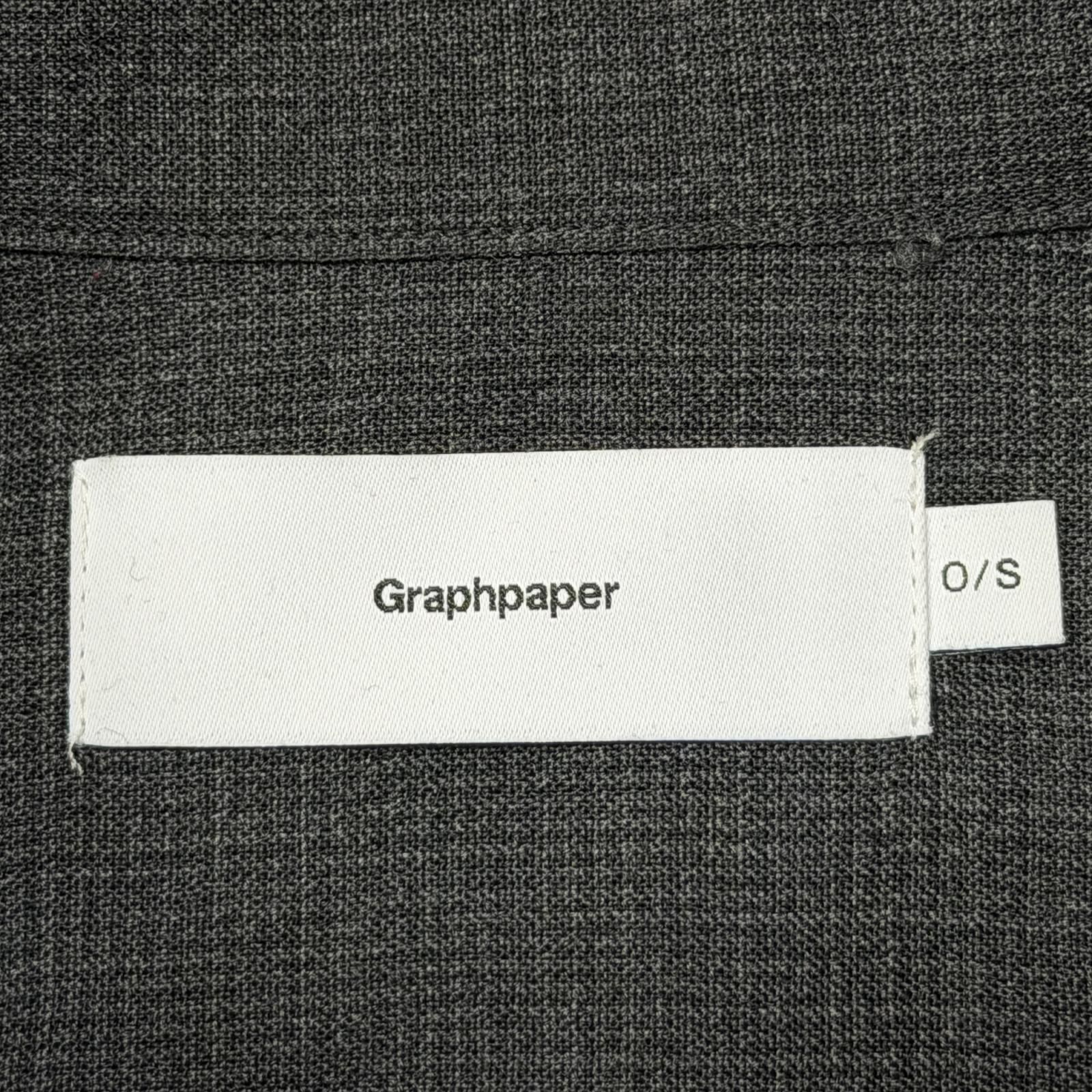 Graphpaper Grain Wool L/S Oversized Box Shirt グレインウールボックスシャツ 長袖 グラフペーパー GM262-50700N グレー O/S （19999M） Graphpaper Grain Wool L/S Oversized Box Shirt グレインウール
