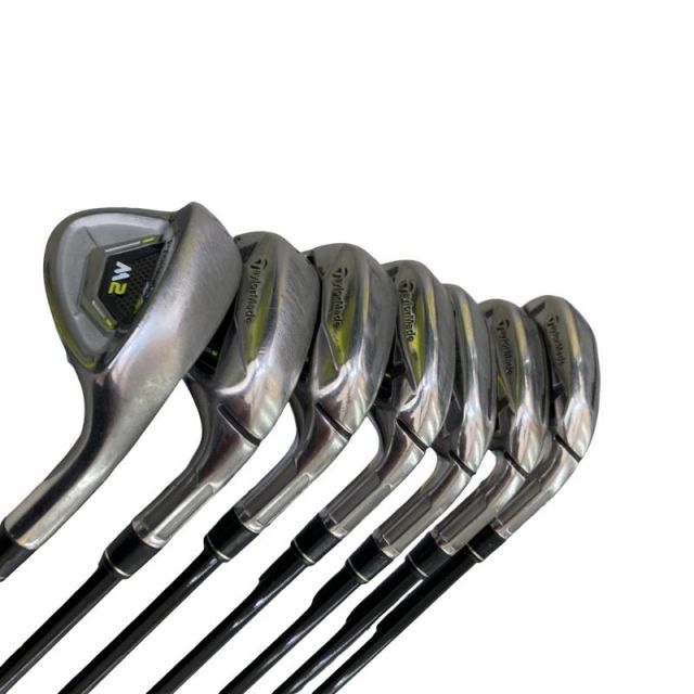 【中古】 テーラーメイド M2(2017) 8S アイアンセット IR TM7-217 (フレックスS) メンズ 男性用 右利き 右用 Cランク ゴルフクラブ
