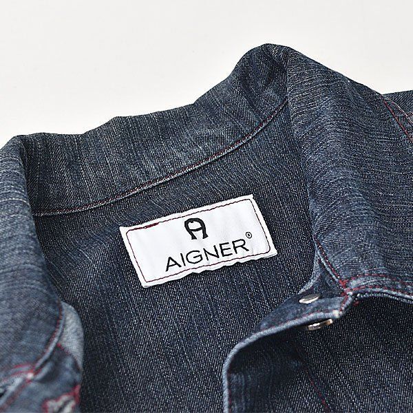 アイグナー デニム ジャケット 42 ネイビー系 AIGNER｜25g1501 - メルカリ
