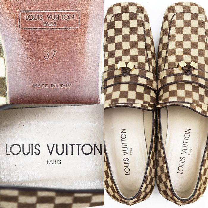 SALE【美品】LOUIS VUITTON ルイ・ヴィトン ローファー ダミエ