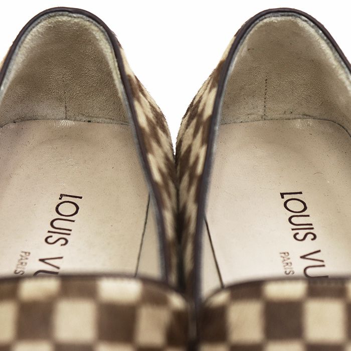 SALE【美品】LOUIS VUITTON ルイ・ヴィトン ローファー ダミエ