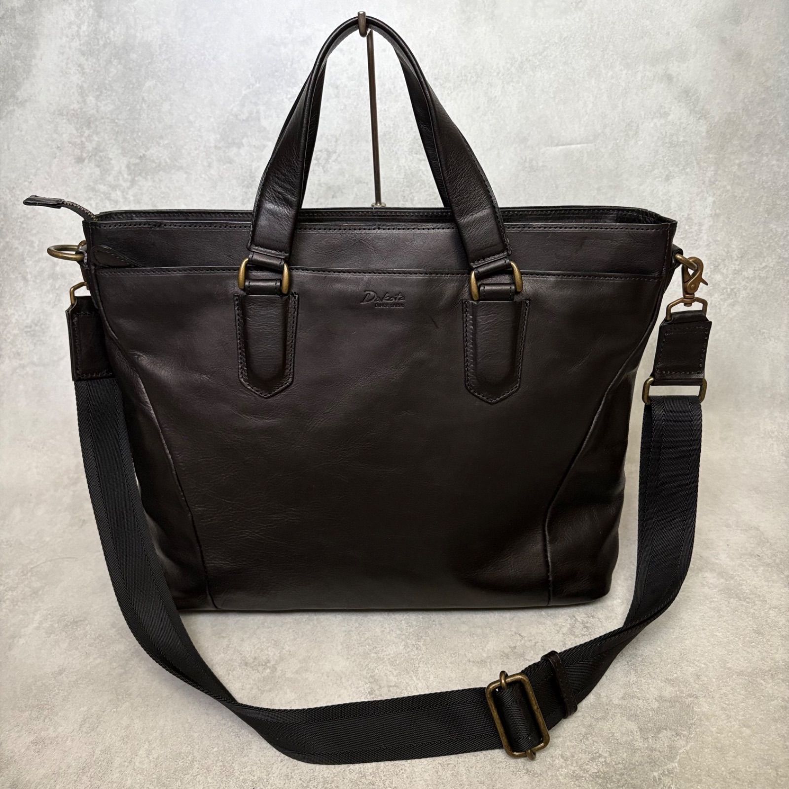 【美品】Dakota ダコタ ブラックレーベル ショルダーバッグ レザー 2way 日本製
