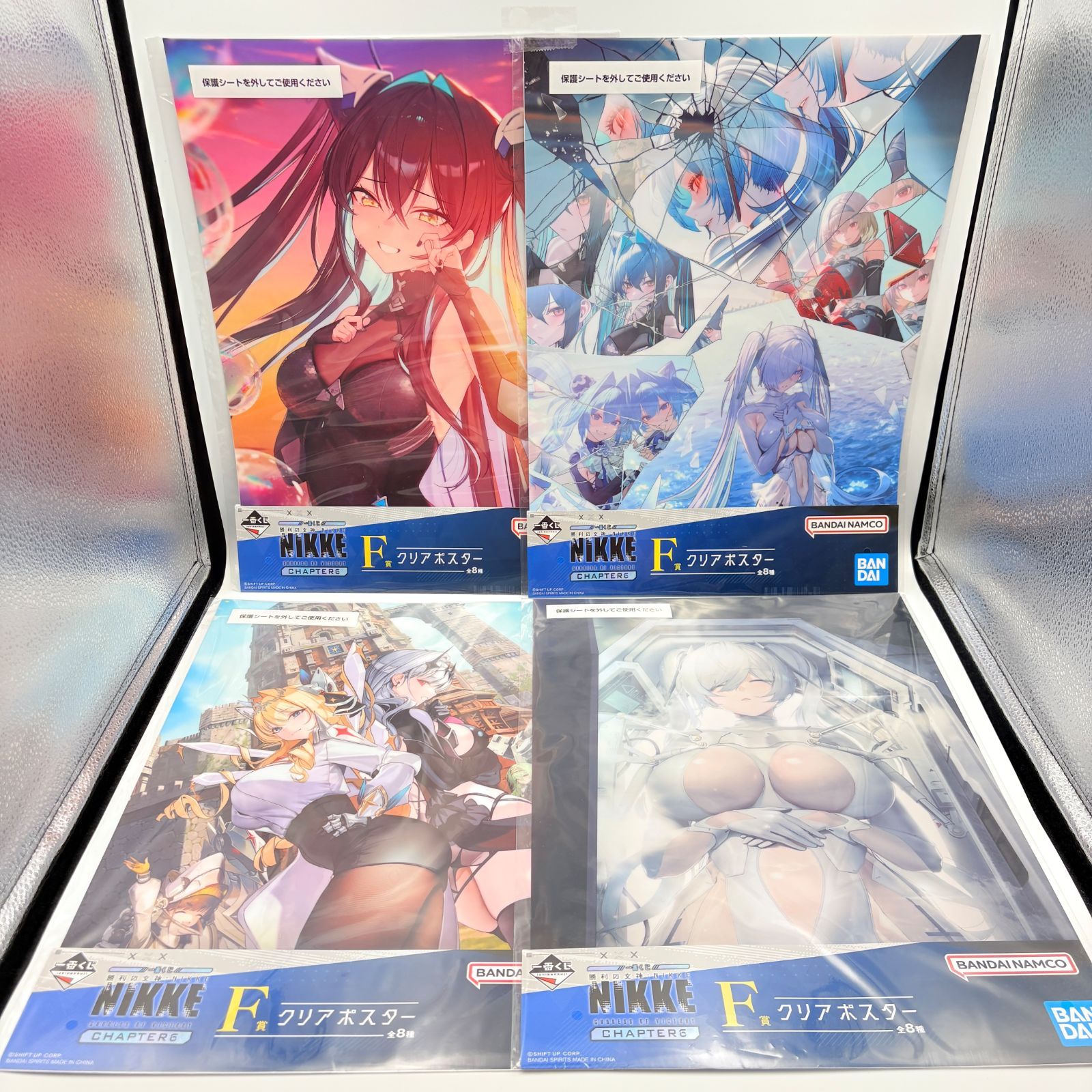 一番くじ NIKKE クリアポスターコンプリートセット 一番くじ 勝利の女神：NIKKE CHAPTER6 F賞 A3クリアポスター 全8種