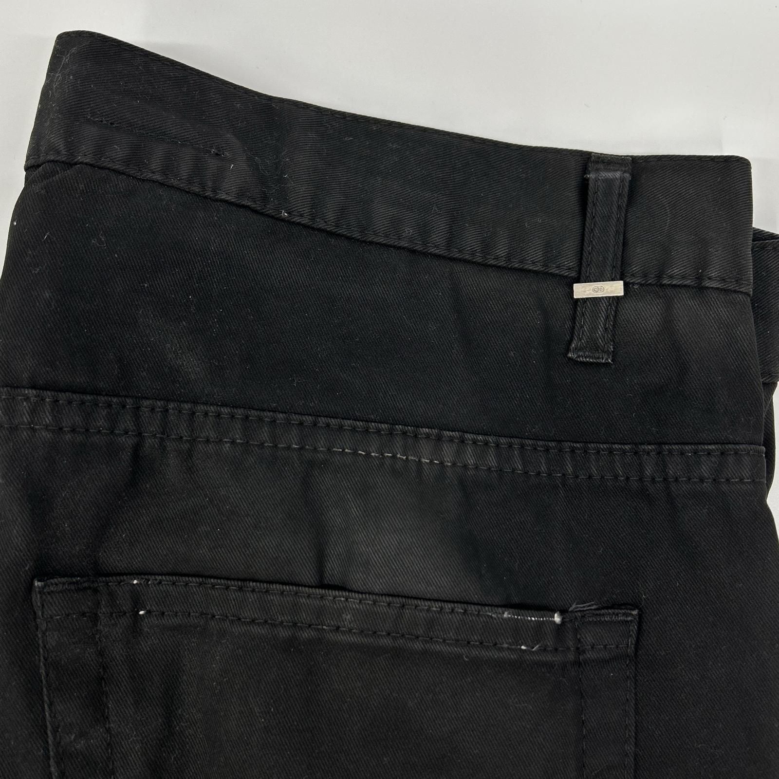 Dior HOMME ディオールオム 08AW クリス期　8H3111080909 ブラック コットン コーティング ストレッチ スキニー パンツ 29 Dior HOMME ディオールオム 08AW クリス期 8H3111080909 ブラック
