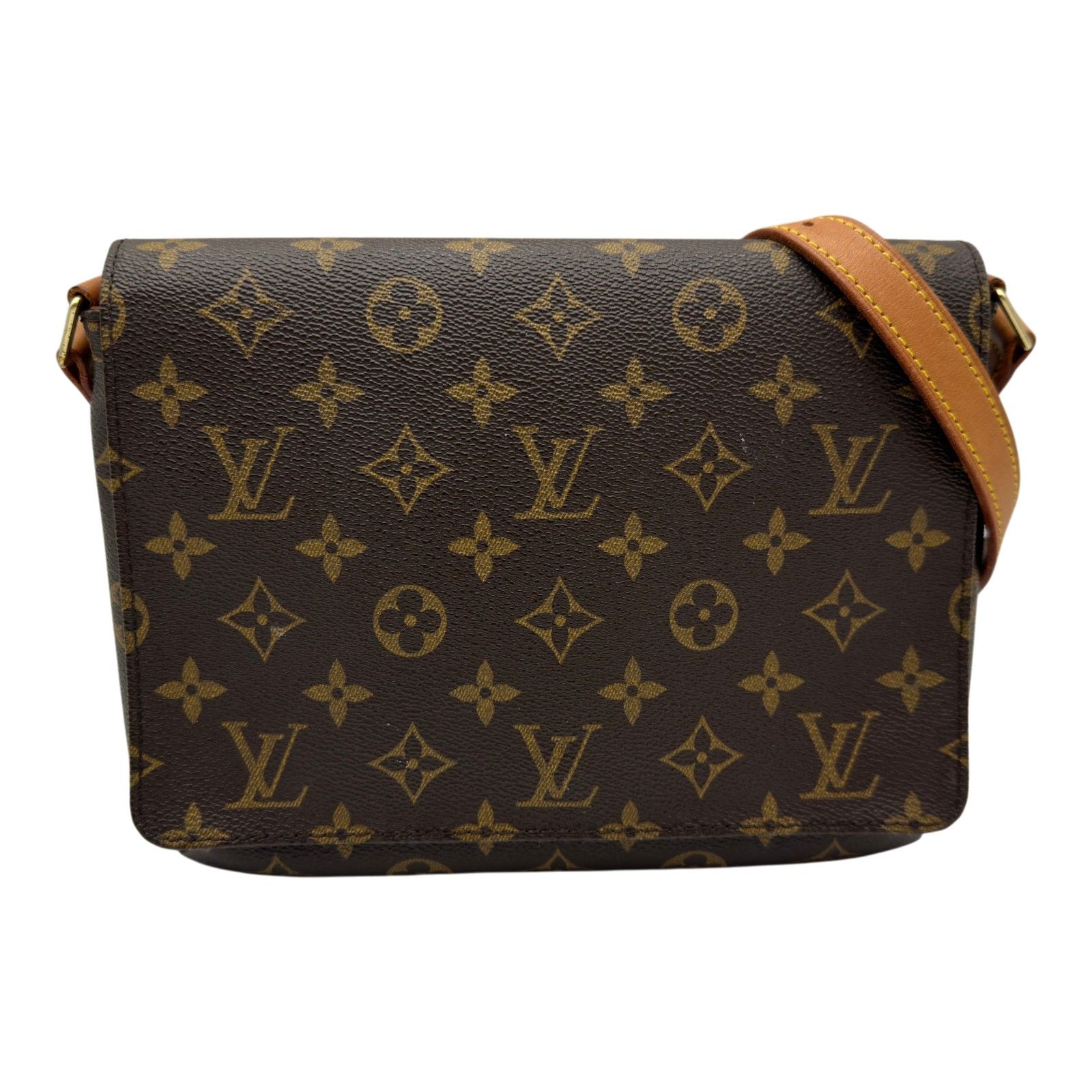 ルイ・ヴィトン LOUIS VUITTON ミュゼット・タンゴ ショート M51257 ブラウン モノグラム/レザー レディース ショルダーバッグ