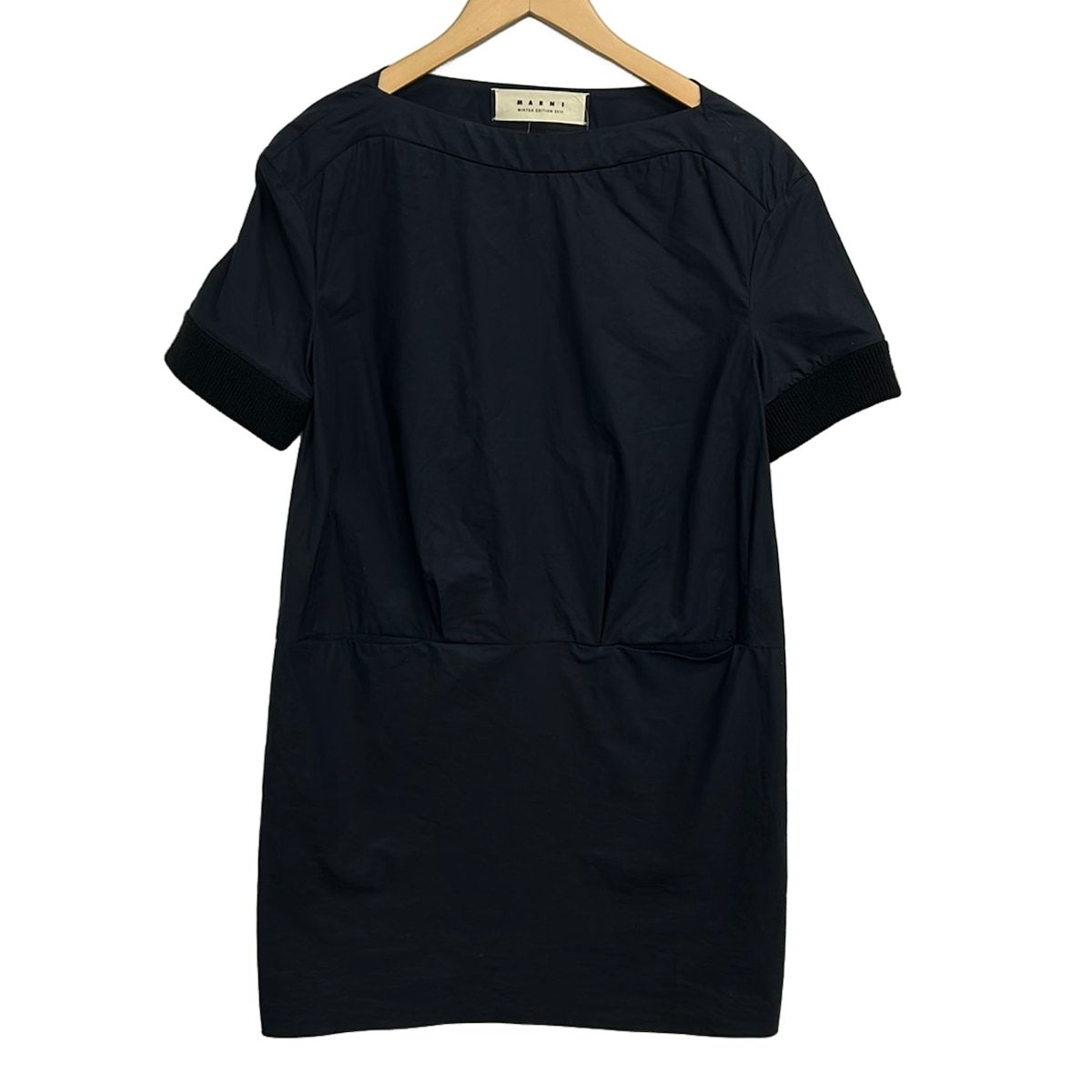 MARNI(マルニ) ワンピース サイズ40 M レディース - ネイビー 半袖