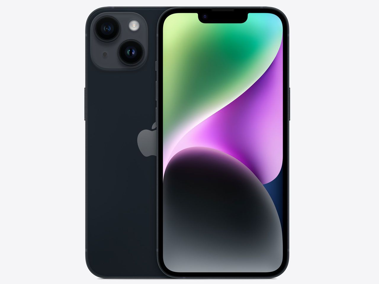 【美品】APPLE iPhone14 128GB ミッドナイト MPUD3J/A Aランク