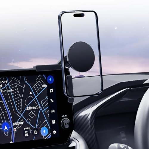 LUWU RAV4 50系後期 専用スマホホルダー 【Mag-Safe対応、ドライブ中も最適視野】 ラブフォー アクセサリー ラブ4 カスタムパーツts