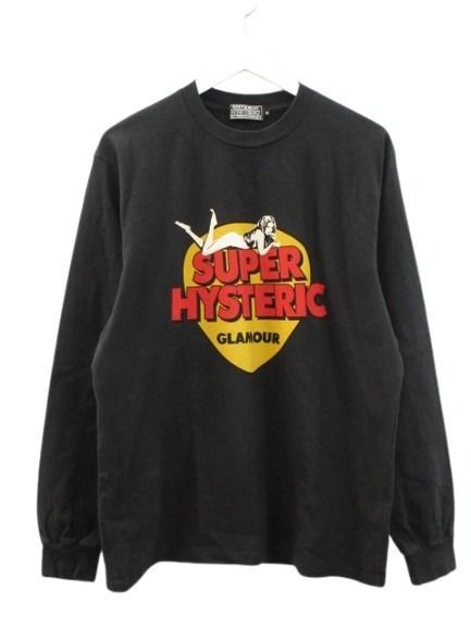 ヒステリックグラマー HYSTERIC GLAMOUR SUPER HYSTERIC 長袖 Tシャツ