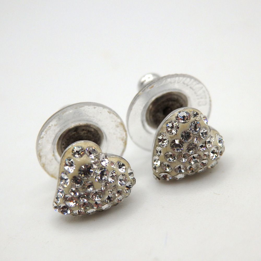 SWAROVSKI スワロフスキー ハートモチーフ ピアス クリスタルガラス 25