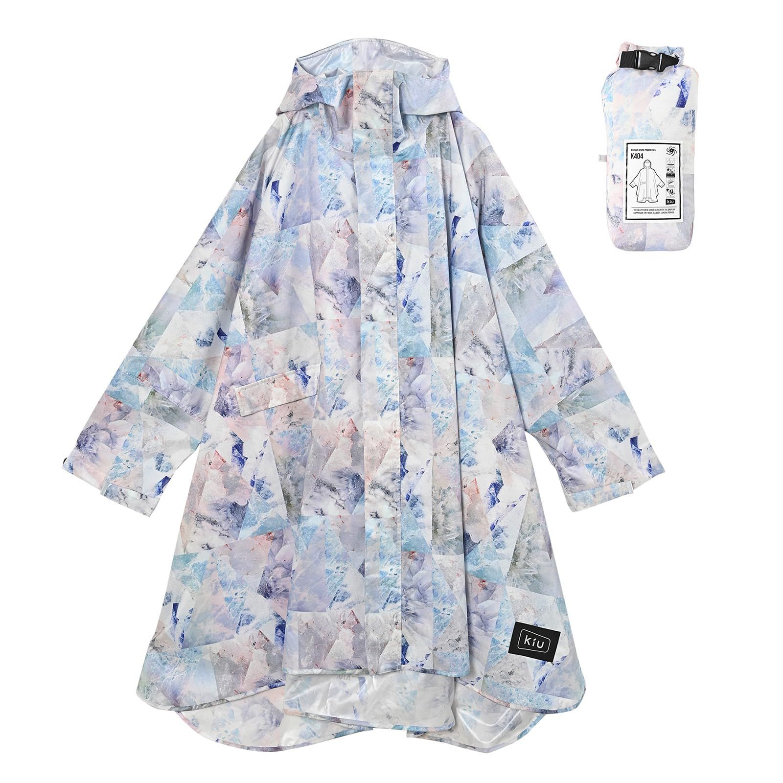 KiU キウ スタンダードレインポンチョ 2ND STANDARD RAIN PONCHO 2ND 防水 撥水 はっ水 耐水 豪雨対応 雨対策 大雨 台風 梅雨 防災 レインコート スリーブポンチョ 雨具 雨ガッパ 雨合羽 袖付き 収納袋 ポ a9d136be