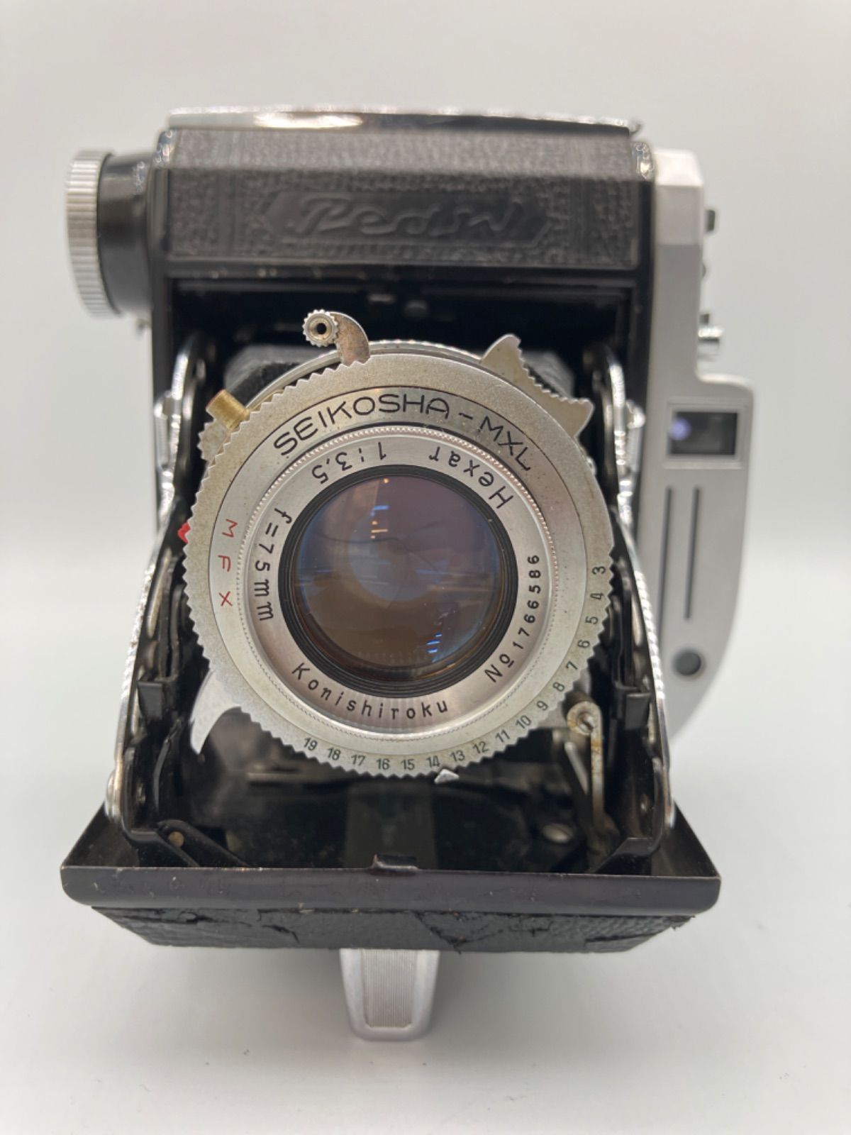 □ KONICA コニカ Pearl III 蛇腹カメラ - メルカリ
