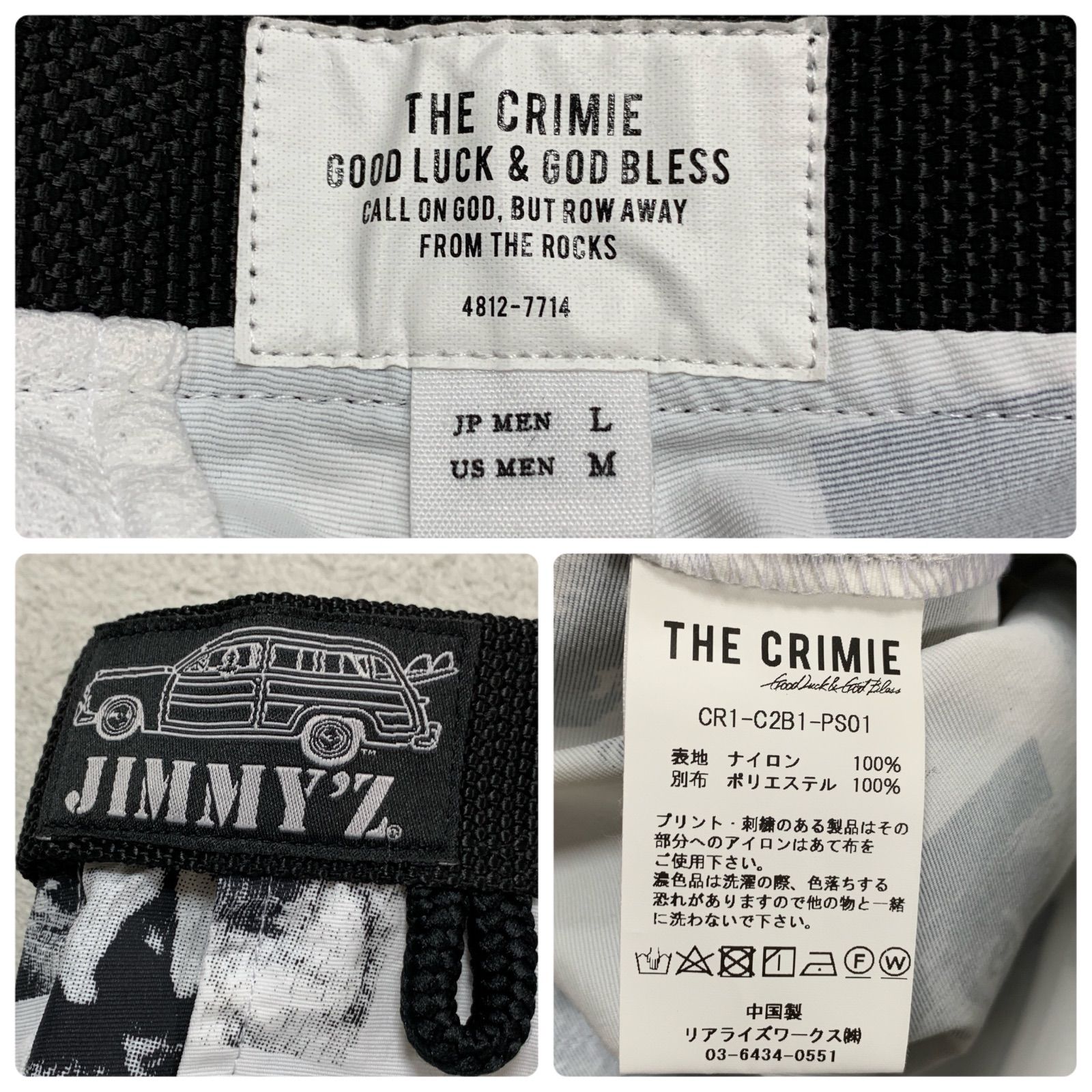 CRIMIE × JIMMY'Z MONO EYES BOARD SHORTS ショートパンツ ハーフ