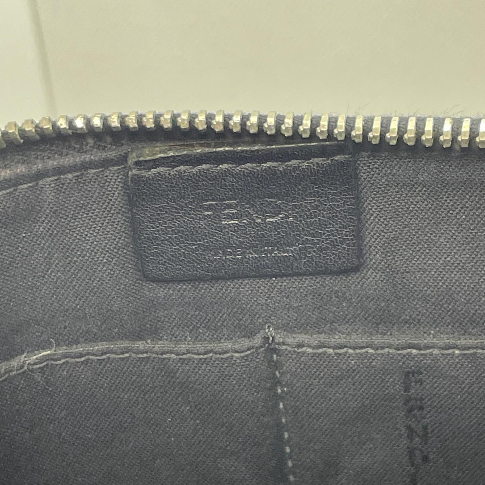 フェンディ FENDI バグズモンスター クラッチバッグ ブラック パイソン