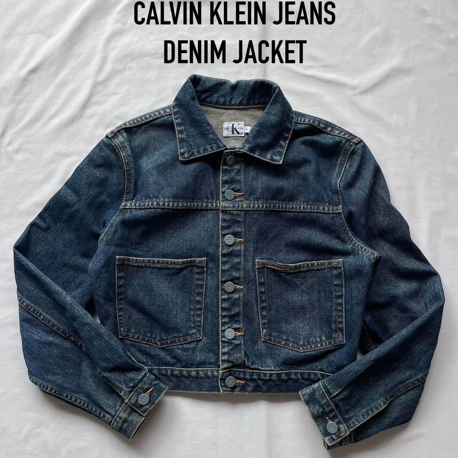 calvin klein jeans カルバンクラインジーンズ　デニムジャケット　Gジャン　ショート丈　短丈　90s 00s