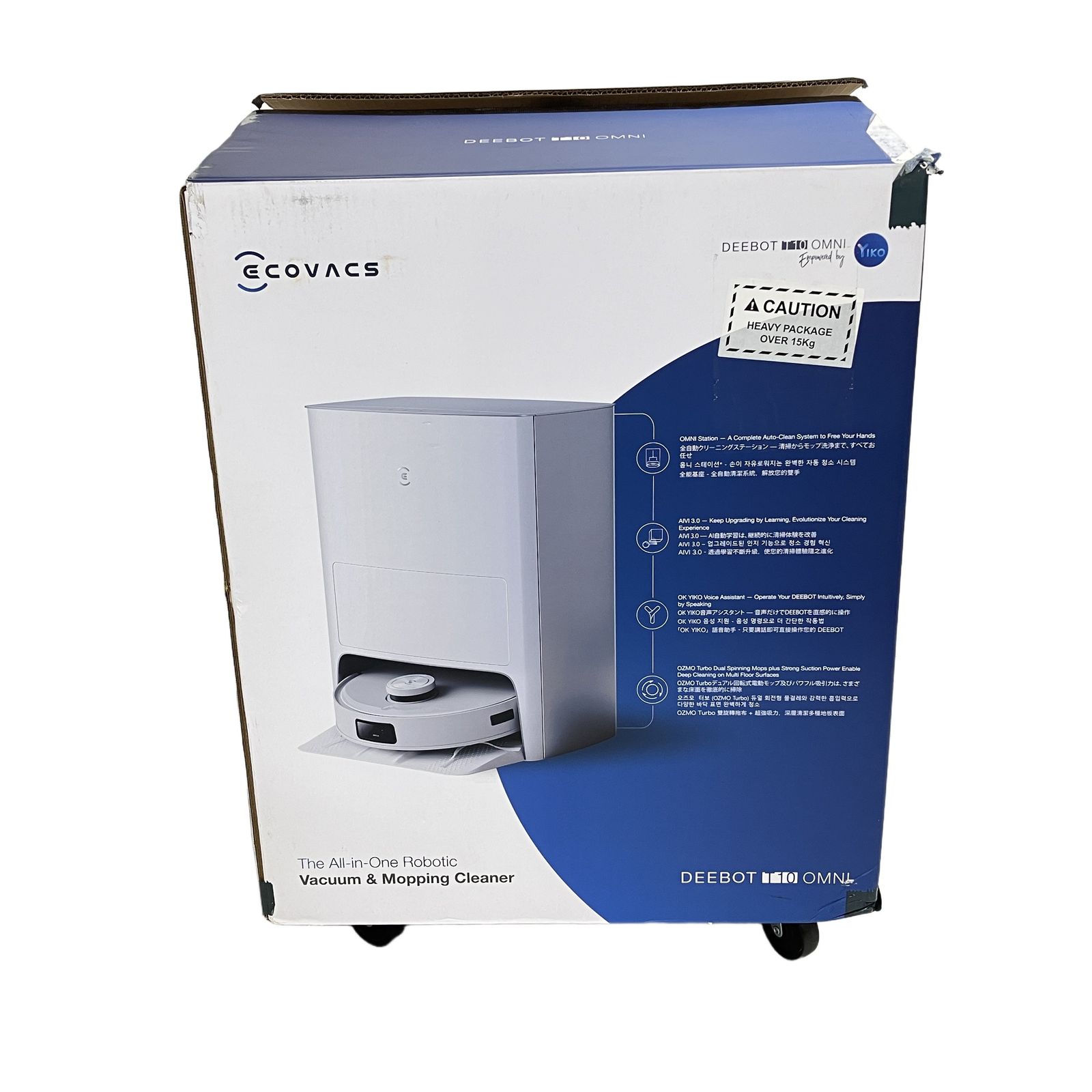ECOVACS DEEBOT T10 OMNI 本体 中古 ロボット掃除機 ECOVACS DEEBOT T10 OMNI ロボット掃除機 2022年製 エコバックス 家電