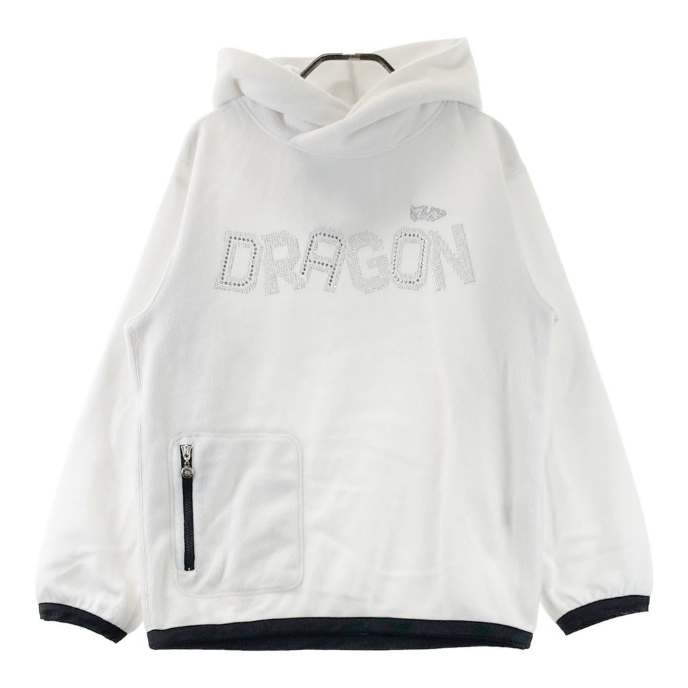 サイズ：3 DANCE WITH DRAGON ダンスウィズドラゴン フリースパーカー ホワイト系 [240101712805] ゴルフウェア レディース ストスト