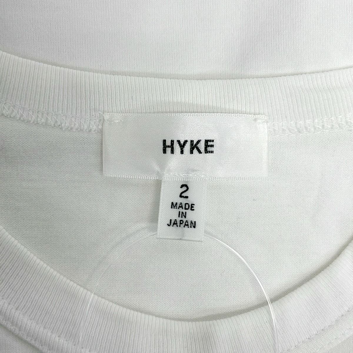 HYKE(ハイク) 半袖Tシャツ サイズ2 M レディース美品 - 白 クルー