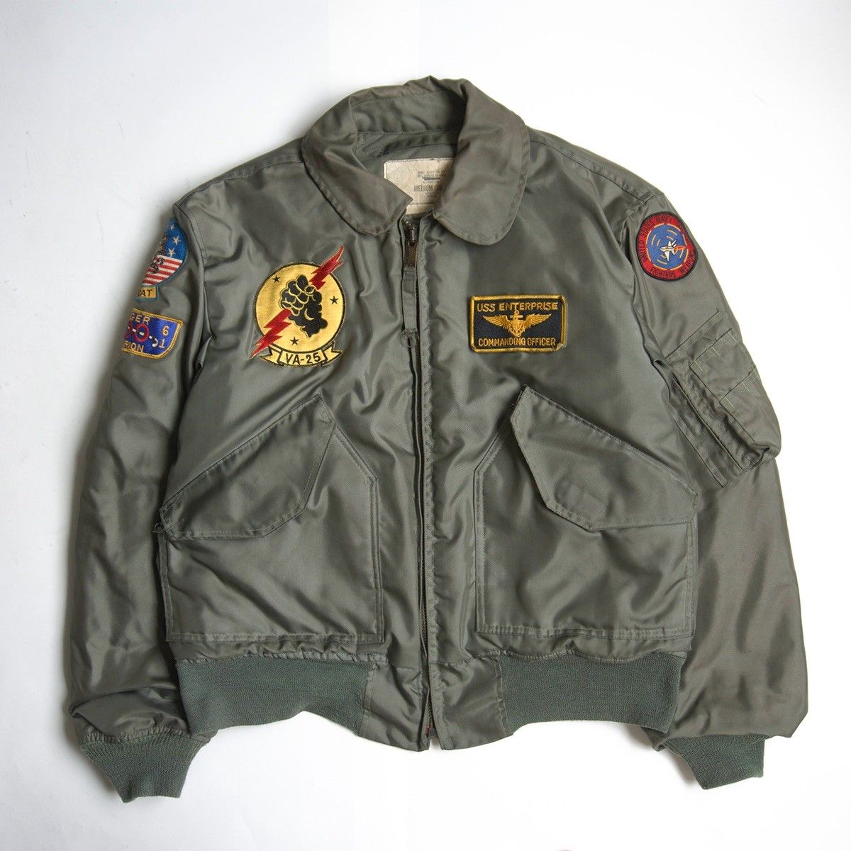 【雰囲気抜群】US ARMY USAF【CWU-45/P】M フライトジャケット ミリタリー 米軍 古着 26070311