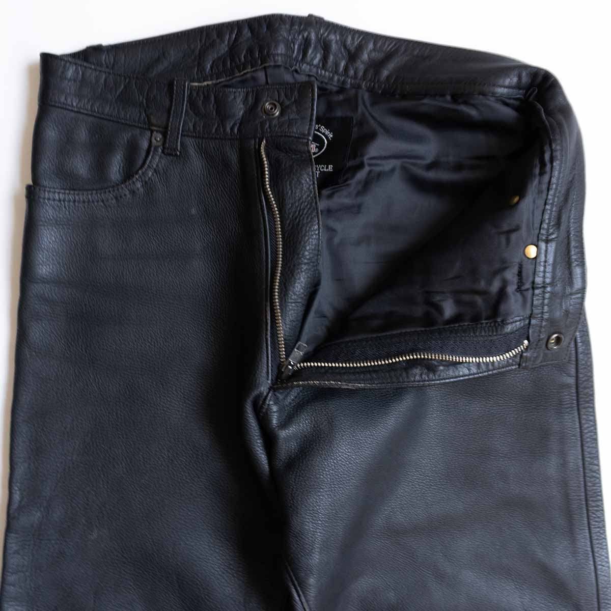 美品】KUSHITANI【レザー パンツ】LL ブラック クシタニ バイカー