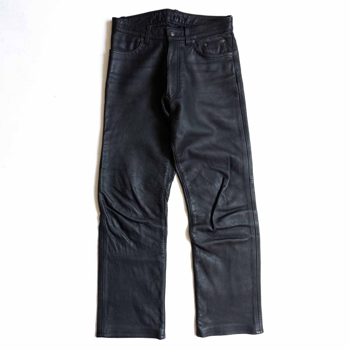 美品】KUSHITANI【レザー パンツ】LL ブラック クシタニ バイカー