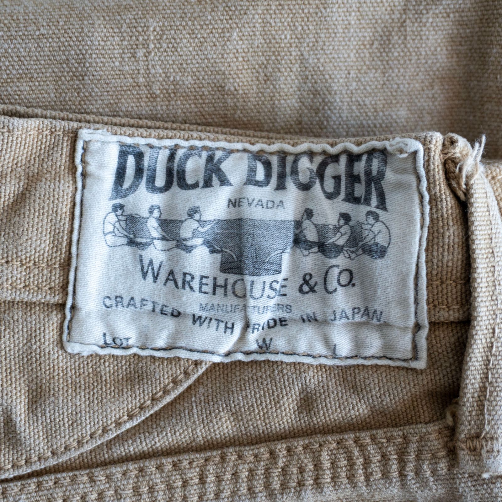 雰囲気抜群】 WAREHOUSE【DUCK DIGGER サスペンダーボタン シンチ
