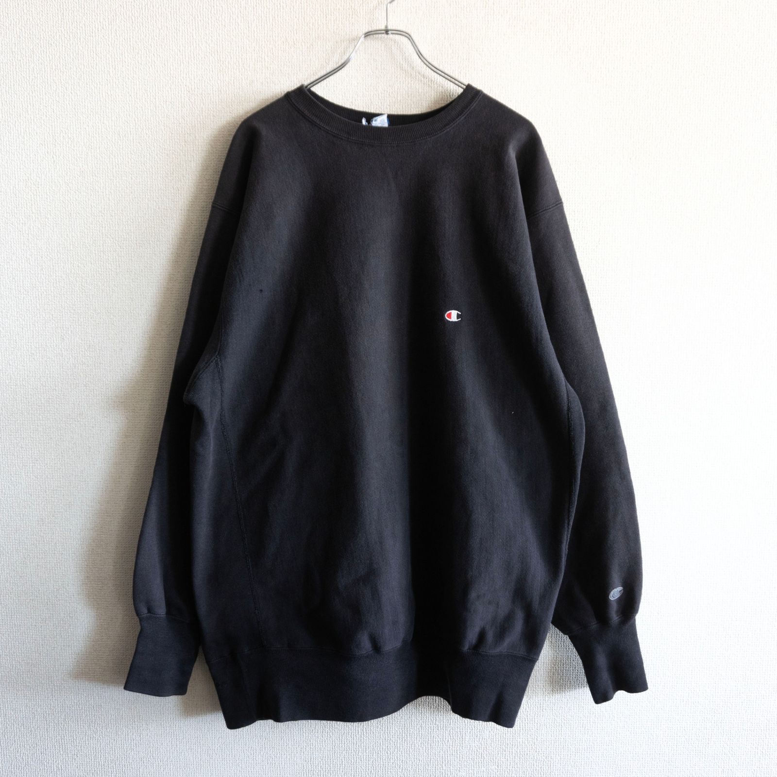 90s/ブラック】CHAMPION【REVERSE WEAVE リバースウィーブ スウェット