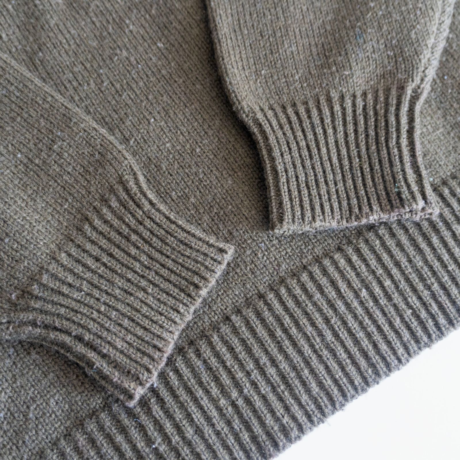 80S】COMME des GARCONS HOMME 【80年代 クルーネック ニット】 カーキ